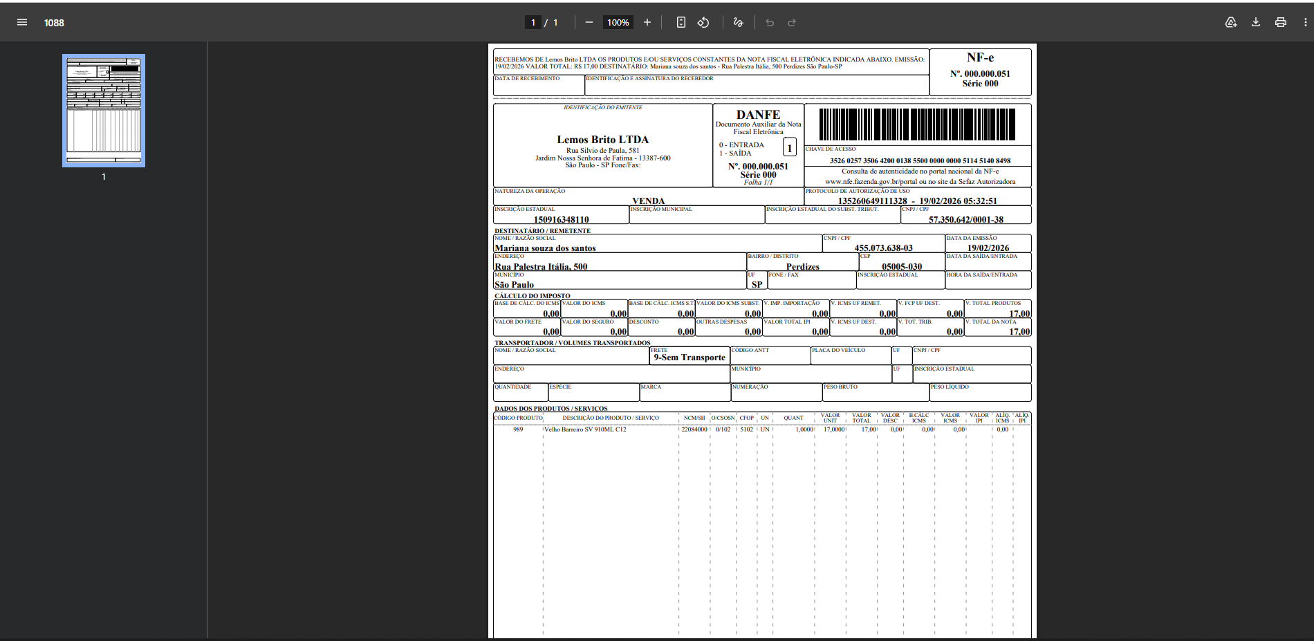 MenuPedido — captura de tela 3 do sistema