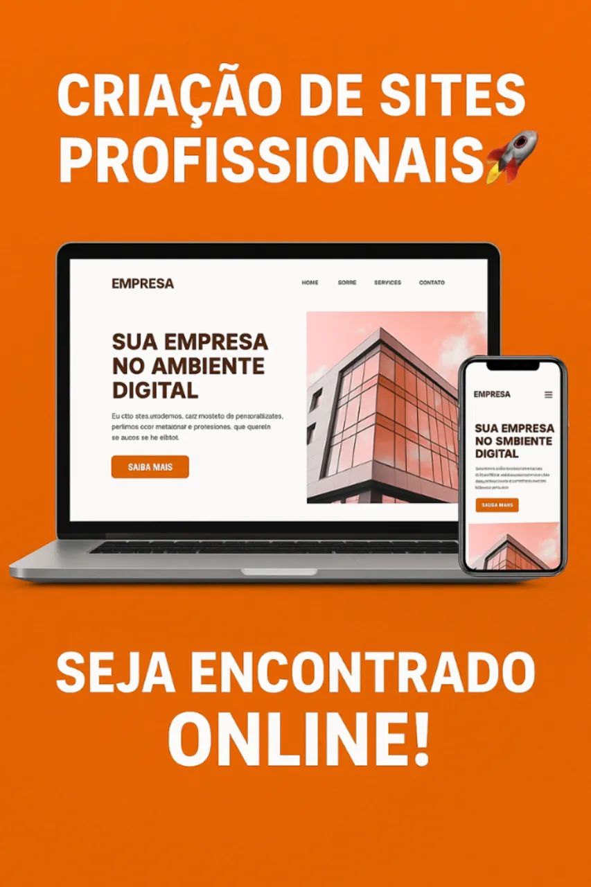 Criação de sites profissionais com design moderno e responsivo